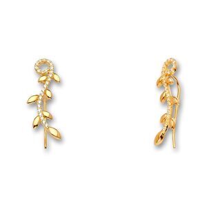 14K Solid Gold Drop Earrings | Minimalist Everyday Jewelry By Tehrani Jewelry